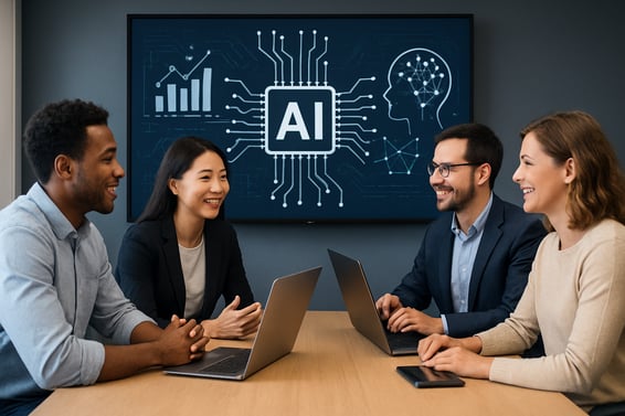 Technology AI People Meeting